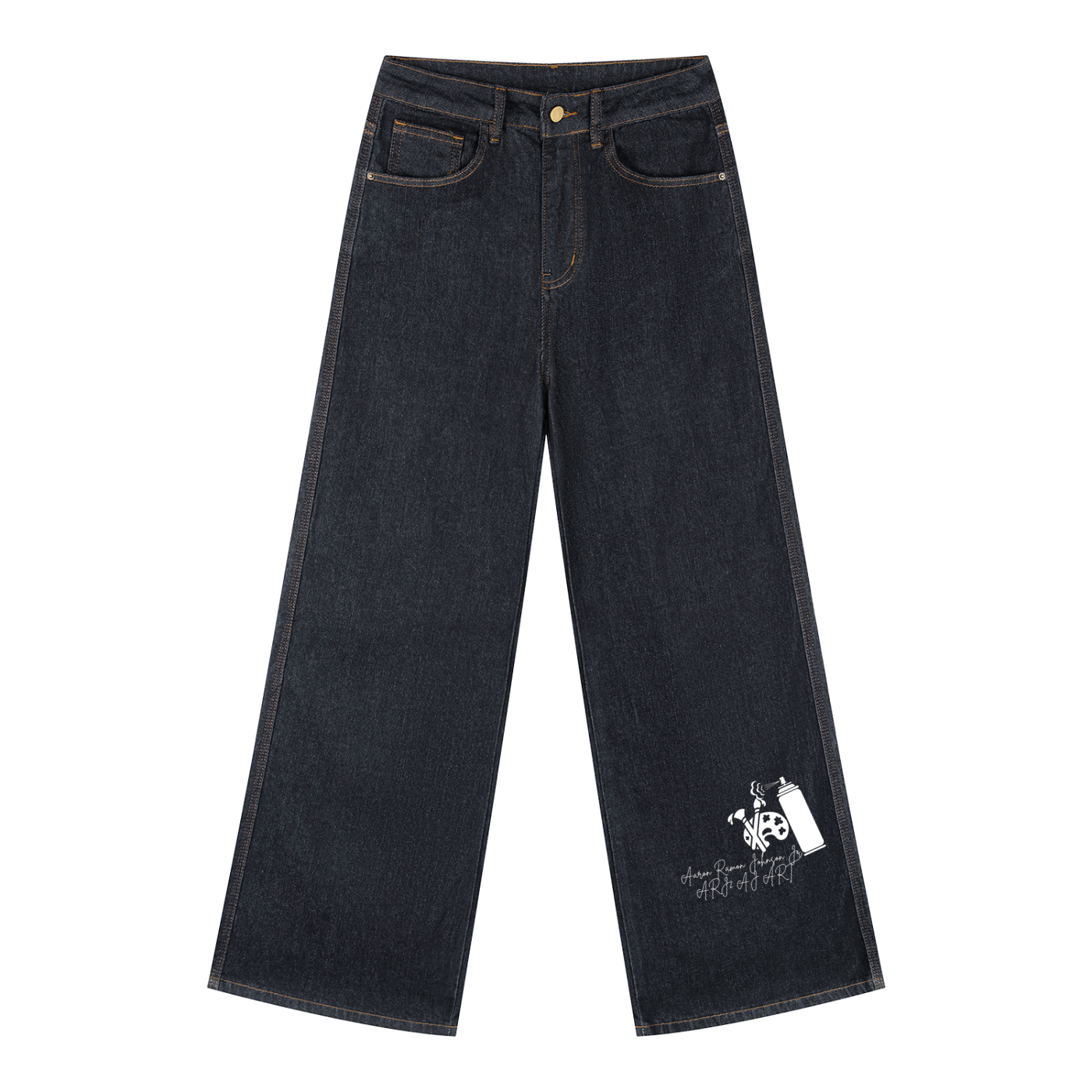 ARJ2 GRAFFITI Women's Straight-Leg Denim Jeans