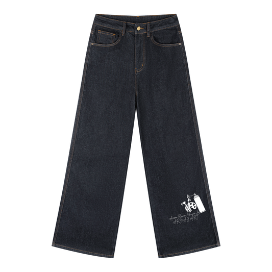 ARJ2 GRAFFITI Women's Straight-Leg Denim Jeans